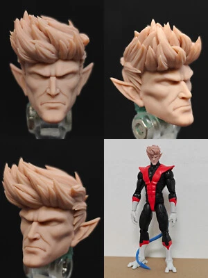 Modelo esculpido cabeza de hombre Nightcrawler 1:12 para figura de acción masculina de 6" juguete corporal Foto 1 de 4