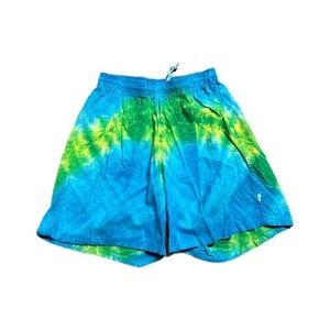 Vintage Shorts Mens S Surfer's Alliance Swim Trunks Tie Dye Neon Print Surf 90s - Picture 1 of 5