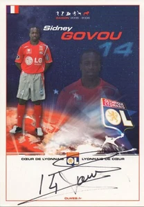 SIDNEY GOVOU - original signierte Autogrammkarte Olympique Lyon signed - Bild 1 von 1