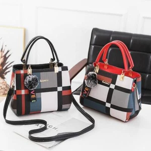 Pu Leather Crossbody Bags for Women Tote Handbag Large Capacity Shoulder Bag - Picture 1 of 29