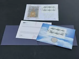 2000 Millennium Moment Royal Mail/ Mint Five 5 Pound coin cover & Dual Keeper(G) - Picture 1 of 5