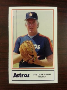 1987 Houston ASTROS Policía #17 Dave Smith Estado de San Diego AZTECAS Poway CA Como Nuevo - Imagen 1 de 2