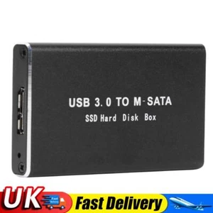 Mini SSD Hard Drive Enclosure USB 3.0 to mSATA External Hard Disk HDD Case UK - Bild 1 von 6