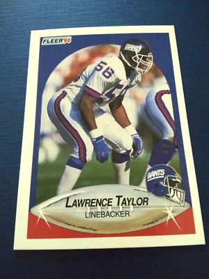 1990 Fleer Football Lawrence Taylor #77 HOF Set Break NM-MT - Image 1 of 2