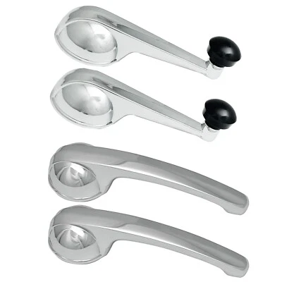 1947~1966 Chevy Truck Door Handle & Window Regulator Crank Handle 4 PCS Set Foto 1 de 4