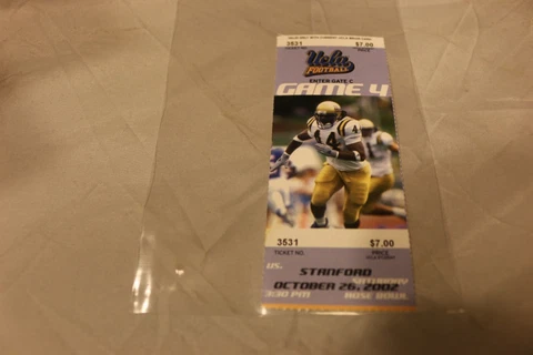 UCLA Bruins Football Ticket vs. Stanford Game 4 2002 Marcus Reese Cover