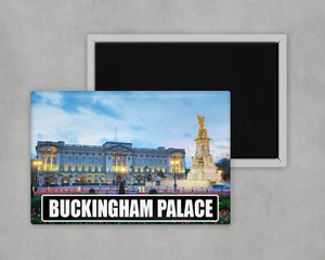 Palacio de Buckingham - Imán de nevera grande novedad - 8 cm x 5 cm *Regalo de viaje turístico - Imagen 1 de 1
