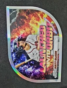2024 Topps Cosmic Chrome Matt Olson lanzado en órbita troquelado refractor-LIO-3 - Imagen 1 de 2