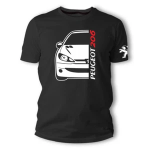 T-SHIRT  unisex  peugeot 206  profilo tuning club idea regalo unica - Imagen 1 de 2