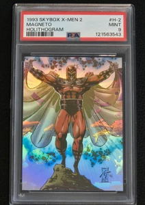 1993 SKYBOX X-MEN 2 MAGNETO HOLITHOGRAM #H-2 HOLOGRAM TRADING CARD | PSA 9 MINT - Picture 1 of 7