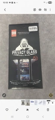 I PHONE 16 PRO PRIVACY GLASS FULL GLUE - Image 1 of 2