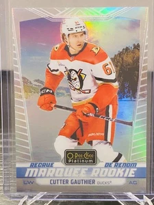 2024-25 OPC PLATINUM CUTTER GAUTHIER SSP POND HOCKEY MARQUEE ROOKIE #201 - Picture 1 of 2