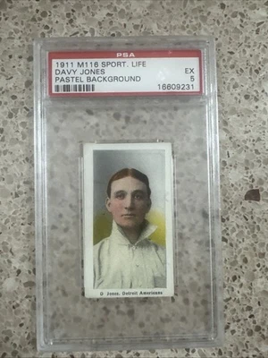 M116 Sporting Life 1911 Davy Jones * fondo pastel * PSA 5 Foto 1 de 2