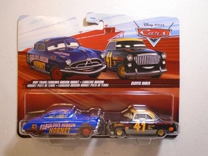 DISNEY PIXAR CARS, DIECAST CARS, CHARACTER CARS ( 2 PK- HUDSON & CLOVIS ) - Picture 1 of 2