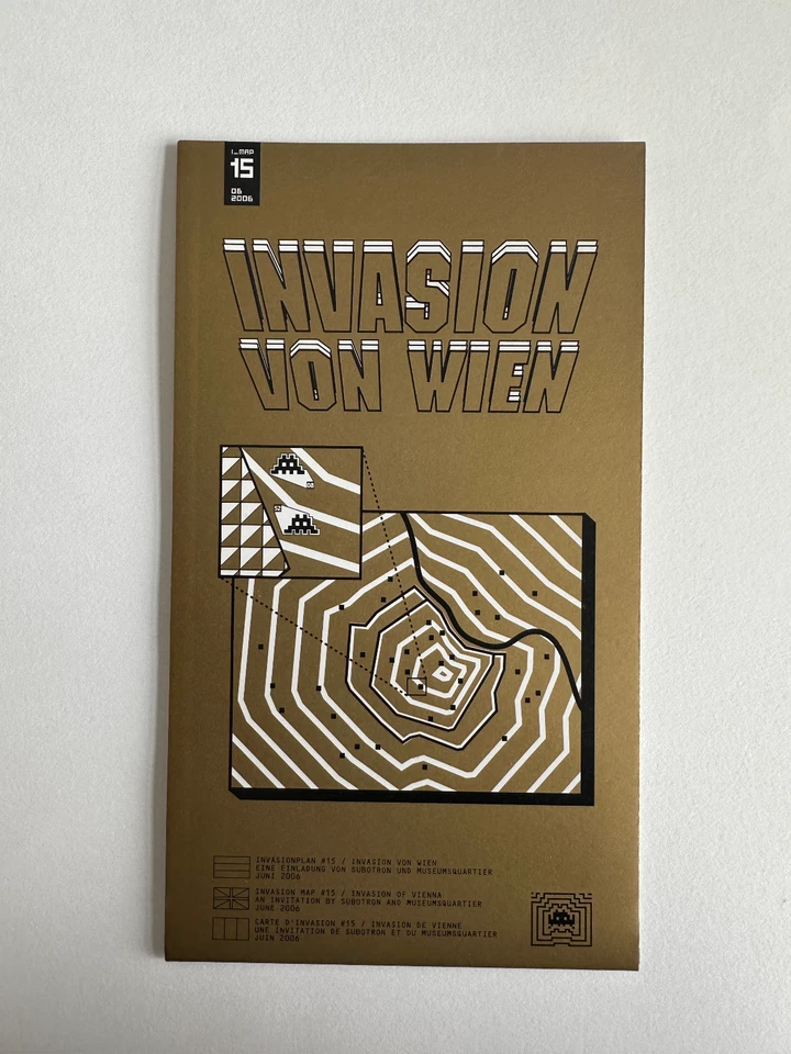 Space INVADER Invasion Map #15 Vienna Wien 2006 – mint condition! - Bild 1 von 2
