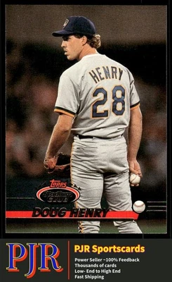Doug Henry 1993 Stadium Club #521 Milwaukee Brewers - Image 1 of 2