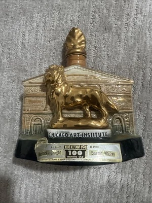 Jim Beam 1972 Chicago Art Institute Decanter Empty Vintage - Image 1 of 4