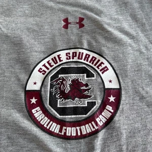 Vintage Under Armour NCAA South Carolina Gamecocks Steve Spurrier Camp Shirt 3XL - Picture 1 of 9