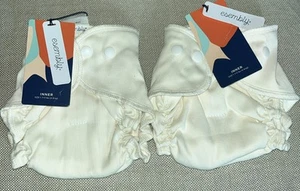 2 NEW Esembly Cloth Diaper Inner Size 1 Organic Cotton Reusable - Picture 1 of 3