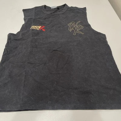 Camiseta sin mangas oversize de peso pesado en negro lavado con gráfico deportivo S de ASOS DESIGN Foto 1 de 2