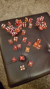 40 Vintage Las Vegas Casino Dice Collection Hilton Golden Gate Silver Nugget - Picture 1 of 3