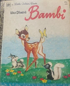 WALT DISNEY'S BAMBI a Little Golden Book 1974 Hardcover Golden Press - Picture 1 of 4
