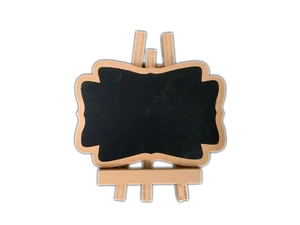 12x Mini BlackBoard (5x7cm) w Timber Stand Chalkboard Party Wedding table number - Picture 1 of 5