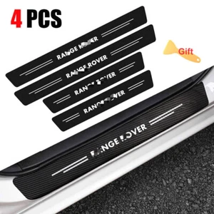 4 PIEZAS Para Accesorios Land Rover Alféizar Puerta Coche Placa Escalón Cubierta Protector - Imagen 1 de 13