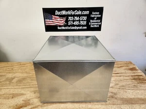 17.5" x 21"x 16" solid 22 gauge metal stand return air box with 21"x24" drainpan - Picture 1 of 8