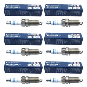 For BMW Set of 6 Bosch Spark Plugs E60 E83 E85 E90 12 12 2 158 253 - Picture 1 of 3