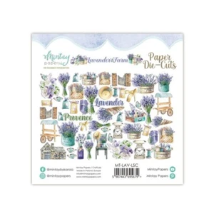 Lavender Farm Paper Die Cuts Ephemera - Mintay Papers 53/pk Planner Scrapbook - Picture 1 of 2