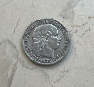 1882 Haiti 50 Centimes - Felgenbeulen - Bild 1 von 2