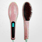 Electric Hair Straightener Comb LCD Iron Brush Car Fast Hair Massager Tool