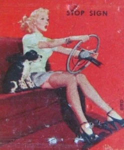 1943 PIN-UP GIRLIE: WILLIAM CARNEVALE EXCAVATING & HAULING -F17 - Picture 1 of 2