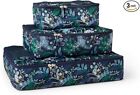 RIFLE PAPER CO. Packing Cube Set of 3 (I] 3  Sizes  & Laundry Bag) Peacock