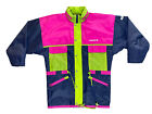 Vintage Adidas Aditex Sport Pink 90S Hooded Colourblock Rain Jacket Men Xxs Vgc