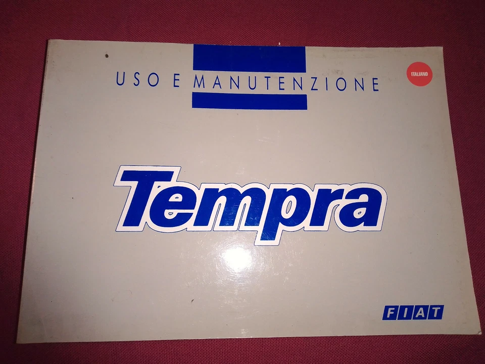 FIAT TEMPRA libretto MANUALE USO E MANUTENZIONE - Immagine 1 di 1