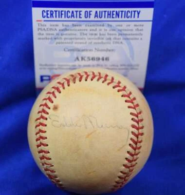 Eddie Murray Cal Ripken Jr PSA DNA Autograph 1985 All Star Game Signed Baseball - Image 1 of 2
