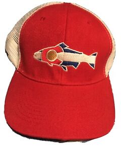 Rep Your Water Fishing Hat Colorado Red Trucker SnapBack Fish Baseball Cap