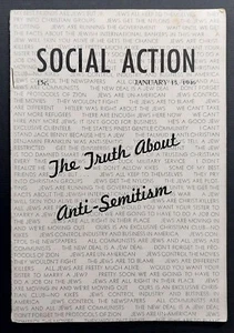 Social Action Magazine January 15 1946 Issue The Truth About Anti-Semitism - Foto 1 di 1