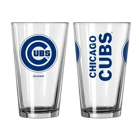 Chicago Cubs Boelter MLB Game Day 16oz Pint Glass(1) FREE SHIP!! Cover