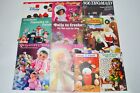 Lot of 24 Vintage Doll Making Patterns & Magazines, Clothes & Soft Dolls