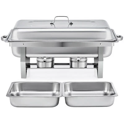 CRENEX 9L Chafing Speisenwärmer Buffet Bankett Catering Warmhaltebehälter Edelstahl DE