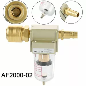 Druckluftfilter Wasserabscheider Ölabscheider INKLUSIVE 1/4" Schnellkupplung DE - Bild 1 von 12