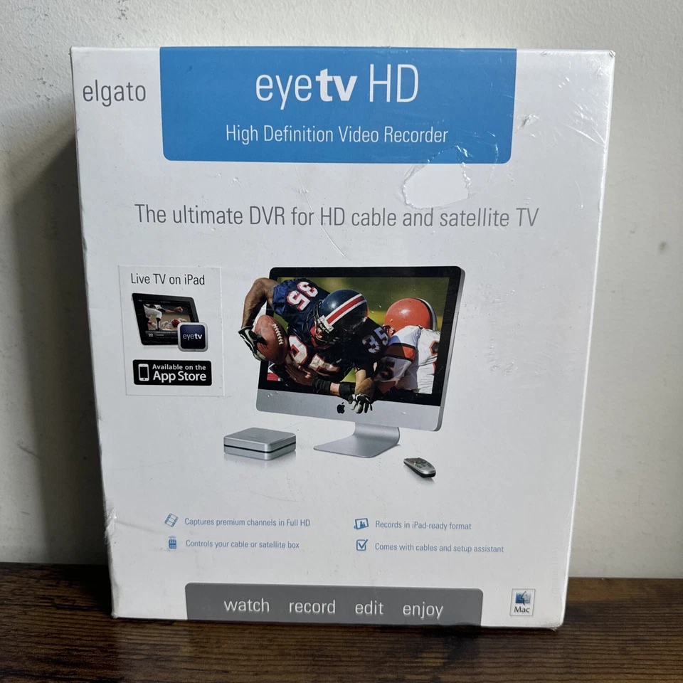 Elgato EyeTV HD DVR Video Recorder for Cable Satellite TV Watch Edit Mac ~Sealed - Image 1 of 4