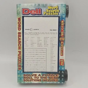 New Dell Word Search Puzzles Roll Up Next Puzzle Box Rare! - Picture 1 of 9