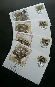 Moldova WWF Snake 1993 Wildlife Fauna Reptile (stamp FDC) - Picture 1 of 5