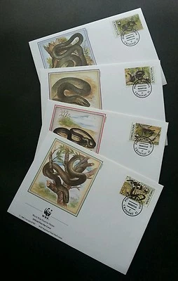 Moldova WWF Snake 1993 Wildlife Fauna Reptile (stamp FDC) - Image 1 of 4