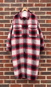 Isabel Marant Étoile Ladies GABRION Oversized Check Wool Coat UK6 US2 XS A246 - Picture 1 of 10