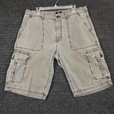 Pantalones Cortos De Colección Calvin Klein Ck Carga Para Hombres 36 Gris Suelto Patinador Años 90 y2K Foto 1 de 4